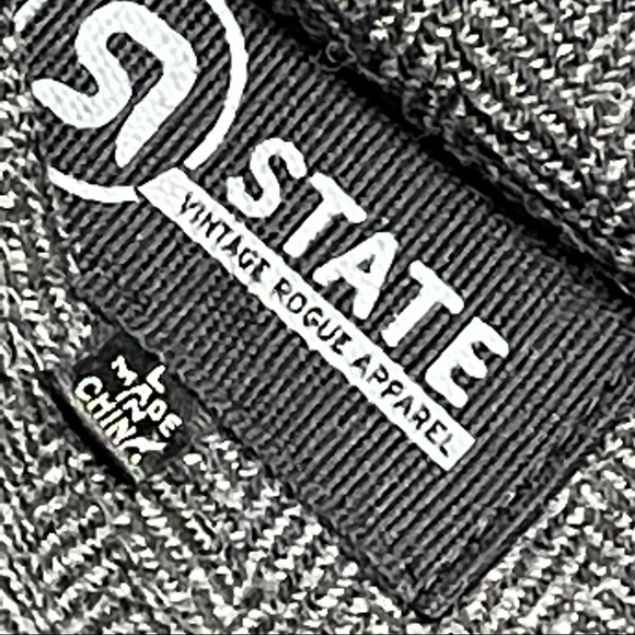 State Vintage Rogue Apparel wooly leather lined vest  Unisex size Large - Picture 5 of 14